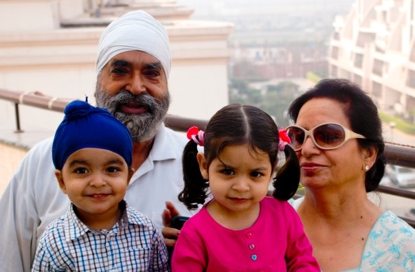 My Favouritest People — with Karman Singh Kapur, Dad, Karuna Kaur Kapur and Mom.